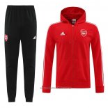 Chandal con Capucha del Arsenal 2022-2023 Rojo