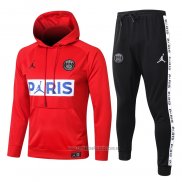 Chandal con Capucha del Paris Saint-Germain Nino 2020-2021 Rojo