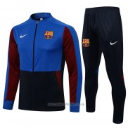 Chandal de Chaqueta del Barcelona 2021-2022 Azul y Rojo