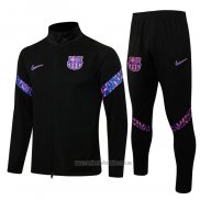 Chandal de Chaqueta del Barcelona 2021-2022 Negro