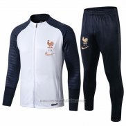 Chandal de Chaqueta del Francia 2019-2020 Blanco