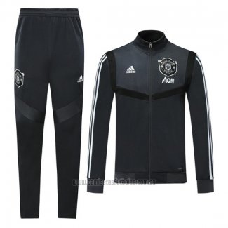 Chandal de Chaqueta del Manchester United 2019-2020 Gris