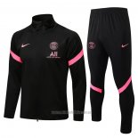 Chandal de Chaqueta del Paris Saint-Germain 2021-2022 Negro