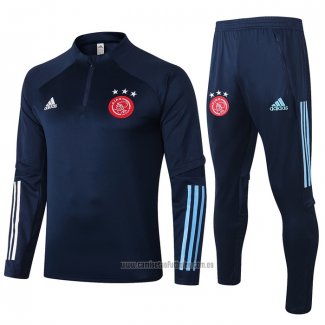 Chandal de Sudadera del Ajax Nino 2020-2021 Azul