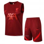 Chandal del Liverpool Sin Mangas 2021-2022 Rojo