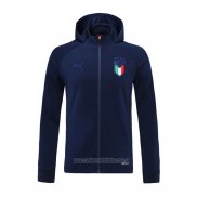 Chaqueta con Capucha del Italia 2021-2022 Azul