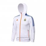 Chaqueta con Capucha del Real Madrid 2021-2022 Blanco