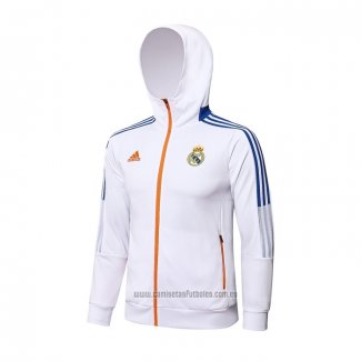 Chaqueta con Capucha del Real Madrid 2021-2022 Blanco