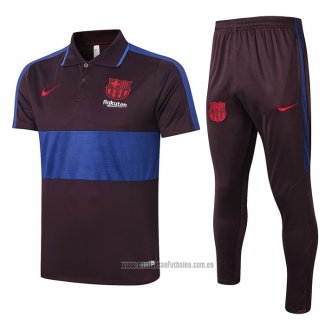 Conjunto Polo Barcelona 2020-2021 Marron