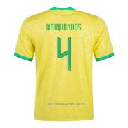 Camiseta del Brasil Jugador Marquinhos 1ª Equipacion 2022