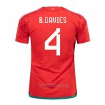 Camiseta del Gales Jugador B.Davies 1ª Equipacion 2022