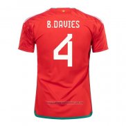 Camiseta del Gales Jugador B.Davies 1ª Equipacion 2022