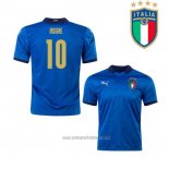 Camiseta del Italia Jugador Insigne 1ª Equipacion 2020-2021