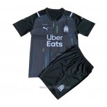 Camiseta del Olympique Marsella Portero Nino 2021-2022 Negro