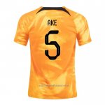 Camiseta del Paises Bajos Jugador Ake 1ª Equipacion 2022