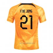 Camiseta del Paises Bajos Jugador F.De Jong 2ª Equipacion 2020-2021