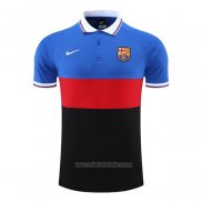 Camiseta Polo del Barcelona 2022-2023 Azul Rojo Negro