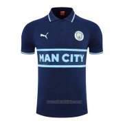 Camiseta Polo del Manchester City 2022-2023 Azul Marino