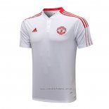 Camiseta Polo del Manchester United 2021-2022 Blanco