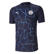 Camiseta Pre Partido del Manchester City 2020-2021 Azul