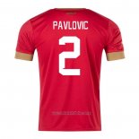 Camiseta del Serbia Jugador Pavlovic 1ª Equipacion 2022