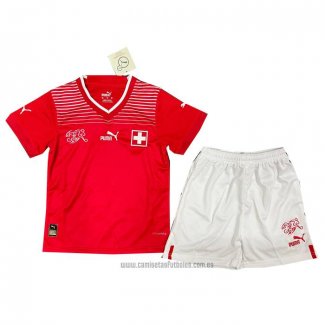 Camiseta del Suiza 1ª Equipacion Nino 2022