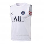 Camiseta de Entrenamiento Paris Saint-Germain Sin Mangas 2021-2022 Blanco