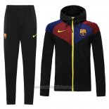 Chandal con Capucha del Barcelona 2020-2021 Negro