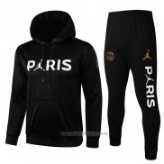 Chandal con Capucha del Paris Saint-Germain Jordan 2021-2022 Negro