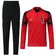 Chandal de Chaqueta del AC Milan N98 2019-2020 Rojo