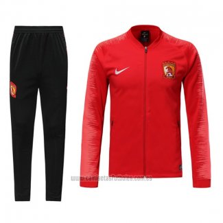 Chandal de Chaqueta del Guangzhou Evergrande 2019-2020 Rojo