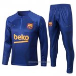 Chandal de Sudadera del Barcelona 2022-2023 Azul