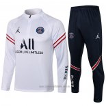 Chandal de Sudadera del Paris Saint-Germain Nino 2021-2022 Blanco