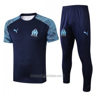 Chandal del Olympique Marsella Manga Corta 2019-2020 Azul