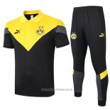 Conjunto Polo Borussia Dortmund 2020-2021 Amarillo