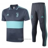 Conjunto Polo Juventus 2020-2021 Gris