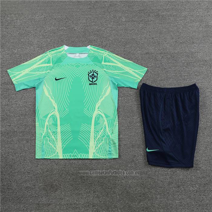Chandal del Brasil Manga Corta 2022-2023 Verde - Pantalon Corto