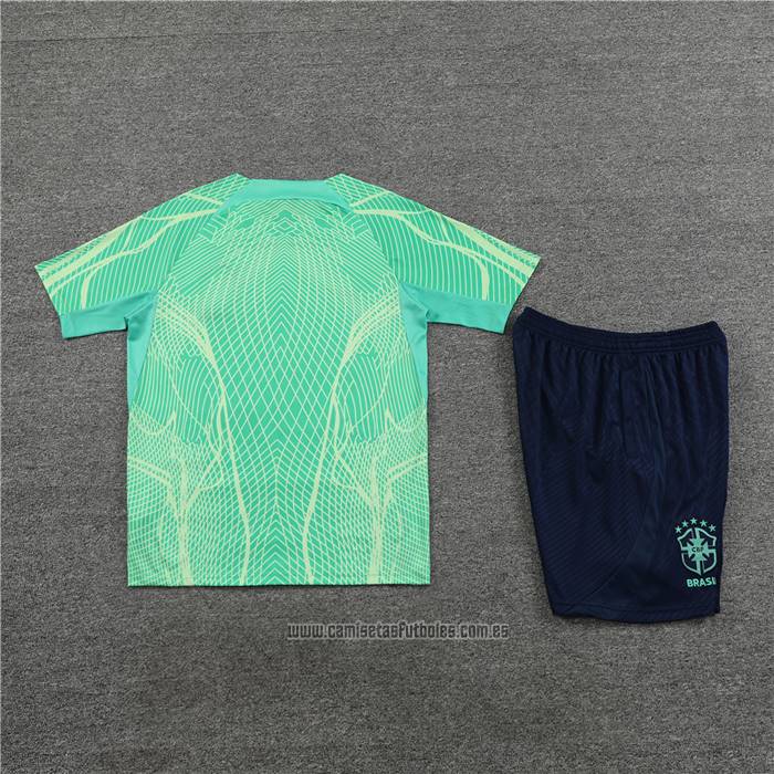 Chandal del Brasil Manga Corta 2022-2023 Verde - Pantalon Corto