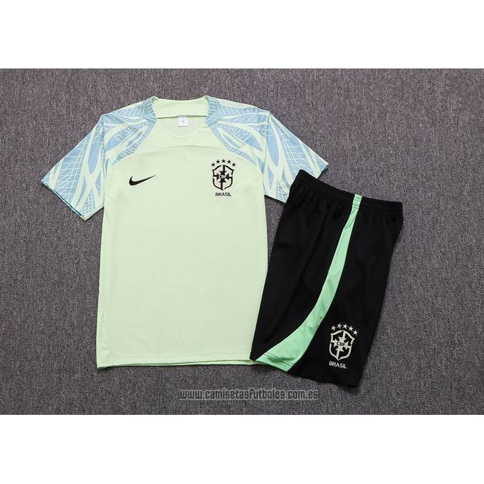 Chandal del Brasil Manga Corta 2022-2023 Verde - Pantalon Corto