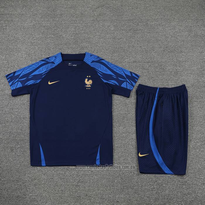 Chandal del Francia Manga Corta 2022-2023 Azul - Pantalon Corto