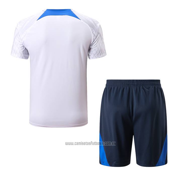 Chandal del Francia Manga Corta 2022-2023 Blanco - Pantalon Corto