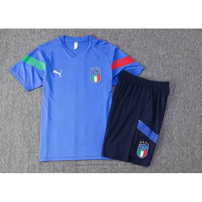 Chandal del Italia Manga Corta 2022-2023 Azul - Pantalon Corto