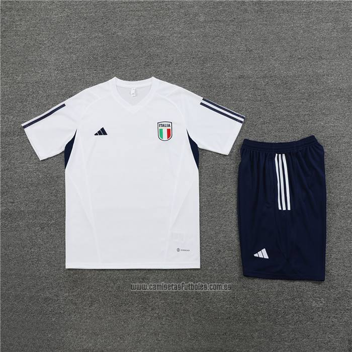 Chandal del Italia Manga Corta 2023-2024 Blanco - Pantalon Corto