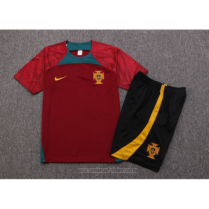 Chandal del Portugal Manga Corta 2022-2023 Rojo - Pantalon Corto